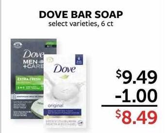 Fareway Dove bar soap offer
