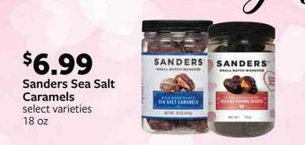Fareway Sanders sea salt caramels offer