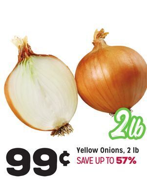 Grocery Outlet Yellow onions, 2 lb offer