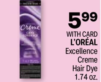 CVS L' oréal excellence creme hair dye 1.74 oz. offer