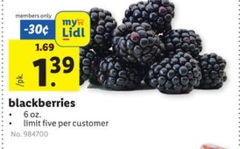 Lidl Blackberries offer