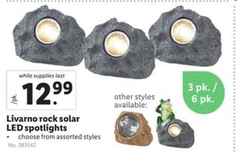 Lidl Livarno rock solar led spotlights offer