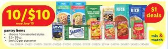 Lidl Pantry items offer