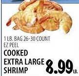 Karns Cooked extra large shrimp offer