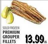 Karns Premium grouper fillets offer