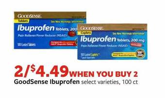 Fareway Goodsense ibuprofen offer