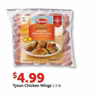 Fareway Tyson chicken wings offer
