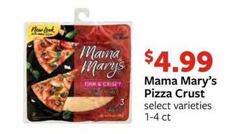 Fareway Mama mary's pizza crust offer