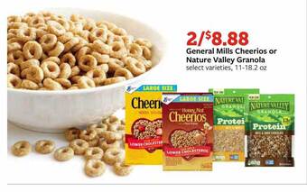 Fareway General mills cheerios or nature valley granola offer