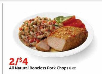 Fareway All natural boneless pork chops offer