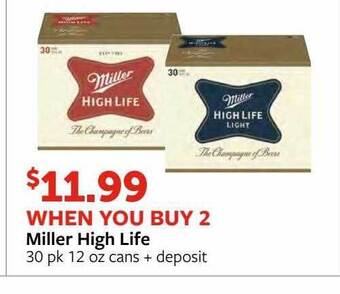 Fareway Miller high life offer