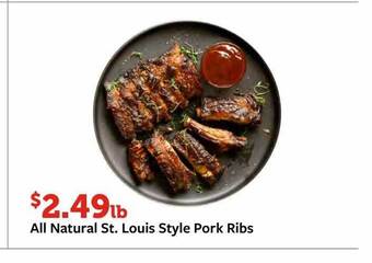 Fareway All natural st. louis style pork ribs offer