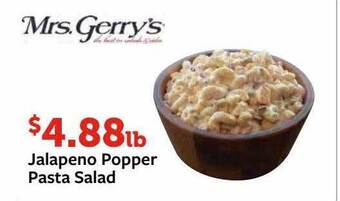 Fareway Jalapeno popper pasta salad offer