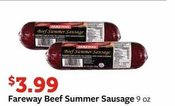 Fareway Fareway beef summer sausage offer