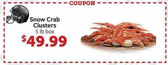 Fareway Snow crab clusters offer