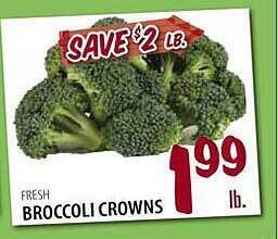 Broccoli crowns