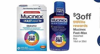 Kinney Drugs Mucinex fast-max offer