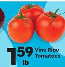 Save a Lot Vine ripe tomatoes offer