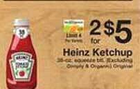 The Fresh Grocer Heinz ketchup offer