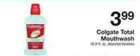 The Fresh Grocer Colgate total mouthwash offer