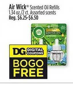 Dollar General Air wick scented oil refills offer