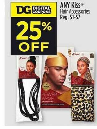 Dollar General Any kiss hair accessories offer