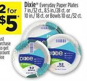 Dollar General Dixie everyday paper plates offer