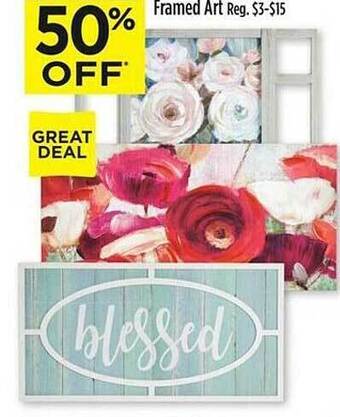 Dollar General Framed art offer