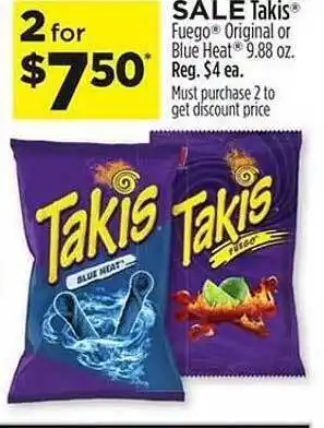 Dollar General Takis fuego original or blue heat offer