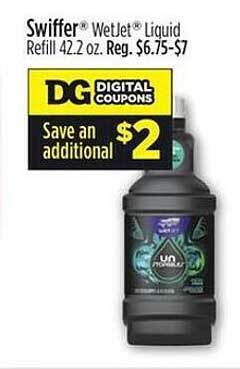 Dollar General Swiffer wetjet liquid refill offer