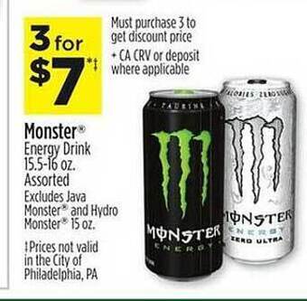 Dollar General Monster energy drink offer