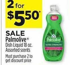 Dollar General Palmolive dish liquid offer