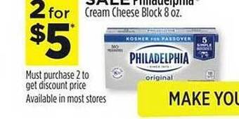 Dollar General Philadelphia cream cheese offer