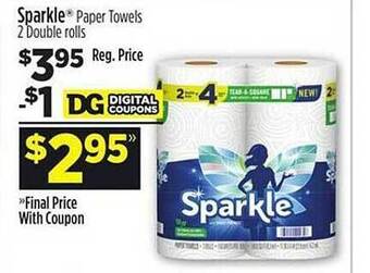 Dollar General Sparkle paper towels offer