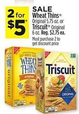 Dollar General Wheat thins or triscuit offer