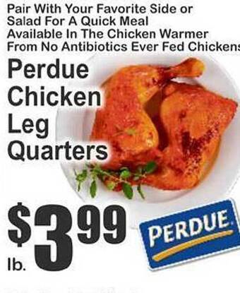 Key Food Perdue chicken leg quarters offer