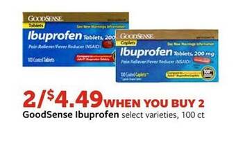 Fareway Goodsense ibuprofen offer