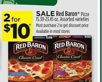 Dollar General Red baron pizza offer