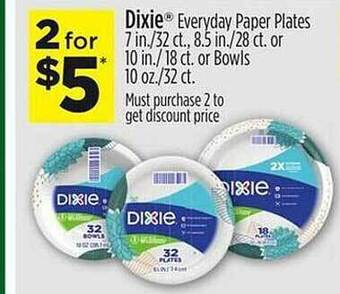 Dollar General Dixie everyday paper plates offer