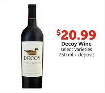 Fareway Decoy wine offer