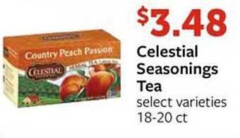 Fareway Celestial seasonings tea offer