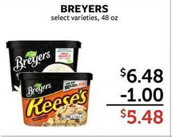 Fareway Breyers select varieties offer
