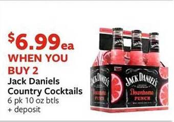 Fareway Jack daniels country cocktails offer