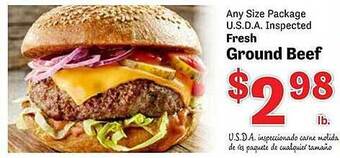 Food Depot Fresh ground beef offer