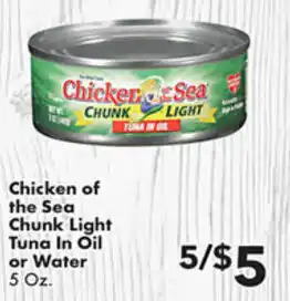 Fairplay Chicken Of The Sea Chunk Light Tuna In Oil or Water 5 oz offer