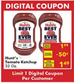 Fairplay Hunt's Tomato Ketchup 32 oz offer