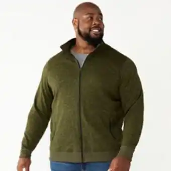 Kohl's Big & tall sonoma goods for life® full-zip fleece sweater offer