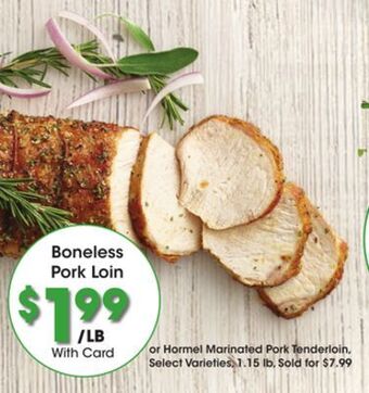 Kroger Boneless pork loin offer