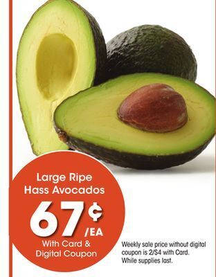 Kroger Large ripe hass avocados offer