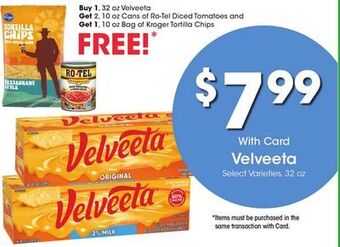 Kroger Velveeta offer